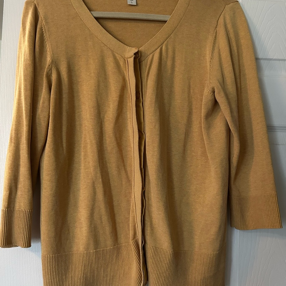 Coldwater Creek Gold Cardigan
